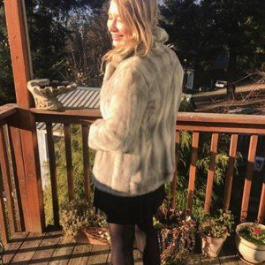 Vintage Fox Fur Jacket. Size Small